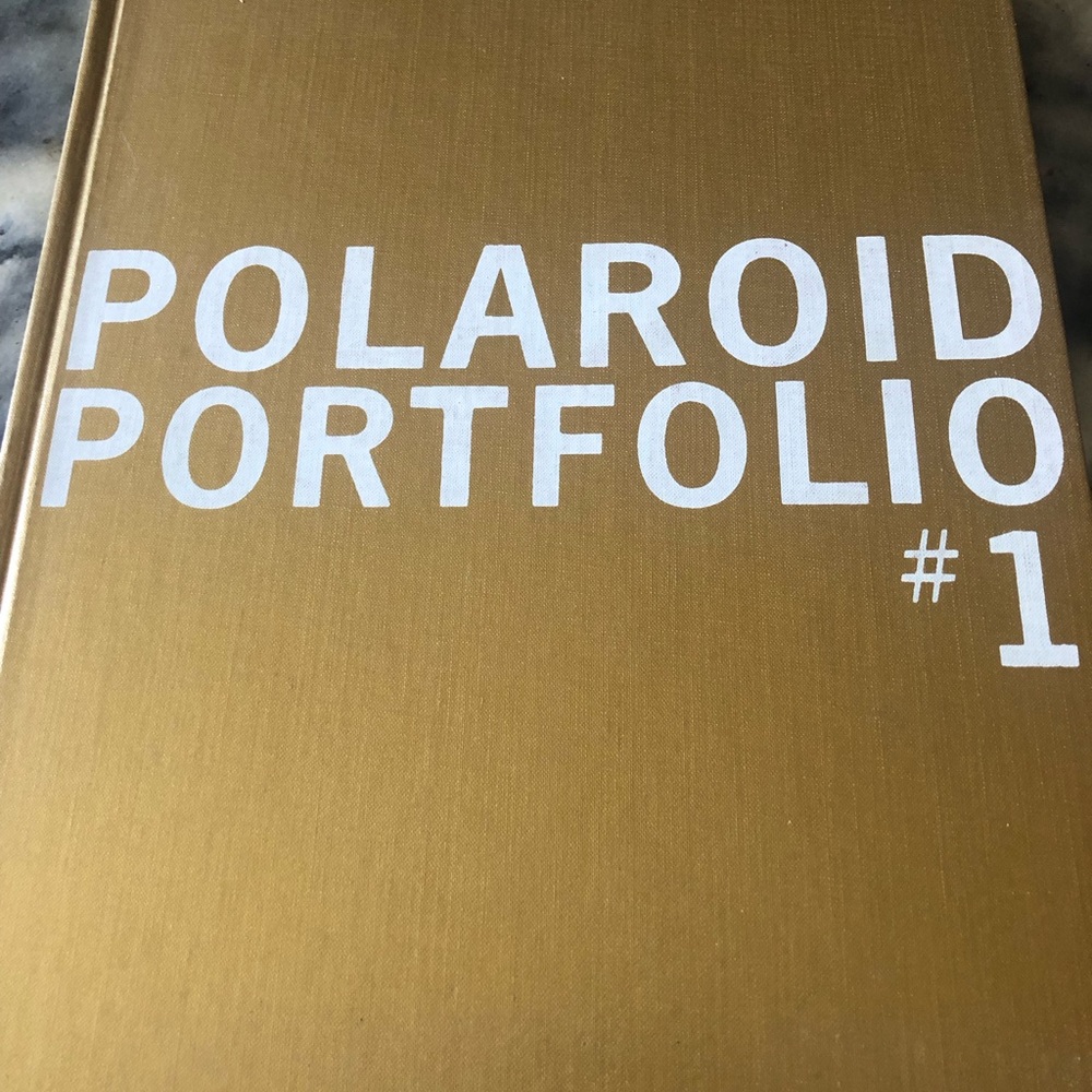 Polaroid Portfolio #1 vintage gold photography book